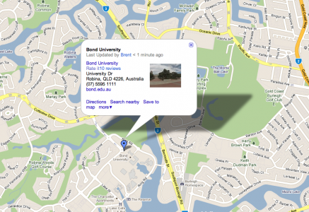 Google Map for Bond University